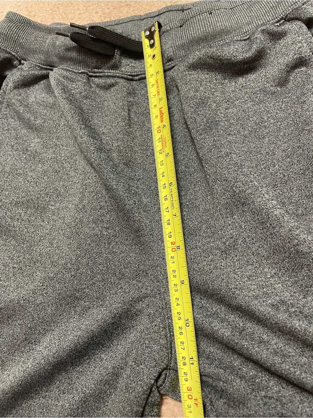 Hurley Kids' Dark Gray Fleece Jogger Pants( size: XL18/20)